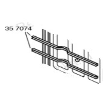 Рельс крепления теплообменника для пмм Bosch SRV46A63 Б/У (на схеме 35 7074 и 0055)