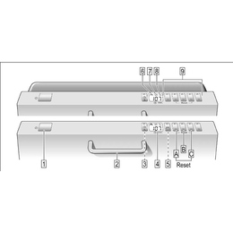 Панель управления пмм Бош SRV55T13EU Б/У (0110 и 0120 на схеме)