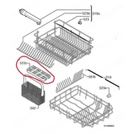 Крышка корзины для столовых приборов пмм Zanussi ZDT 5052 Б/У (1524539200 на схеме 523D)