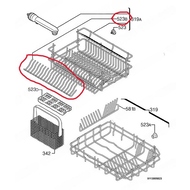 Держатель для посуды (гребёнка) верхней корзины пмм Zanussi ZDT 5052 Б/У (1525541205 на схеме 523B)