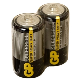 Батарейка GP 14S-0S2  (солевая, R14 (С), 2 шт., без блистера, 2/24/480, срок хранения 7 лет)