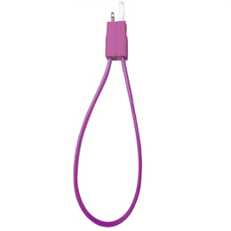 Кабель PQI i-Cable Flat 20 Purple (USB-Lightning, 20см., плоский, с замком)