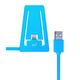 Докстанция PQI i-Cable Stand with Lightning Blue