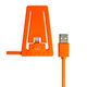 Докстанция PQI i-Cable Stand with Lightning Orange