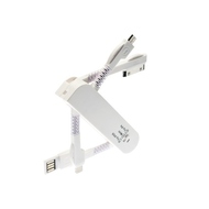 Кабель Present 3 in 1 White (USB/MicroUSB/Lightning)