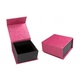 Коробка Present Paper FB1105 Pink Black (картон, на магните, 65х63х35мм)
