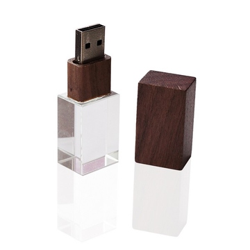 Накопитель под нанесение Present G140 8 GB Dark Wood Cap