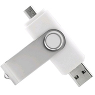 Накопитель под нанесение Present SM-OTG 16 gb White