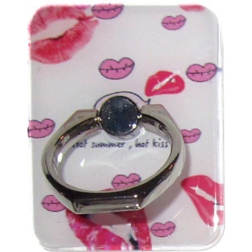 Крепление-кольцо Present U-033 Pink (поцелуи, металл, пластик)