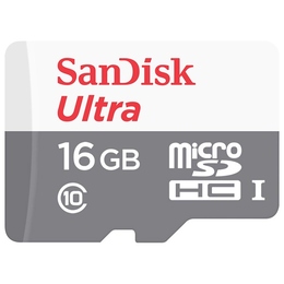  MicroSDHC 16Гб Sandisk Ultra Android 80MB/s