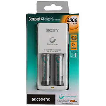 Зарядное устройство Sony Compact BCG34HW2EN (2 AA, 2500 мAh, 10/700, 2 шт, в пластике)
