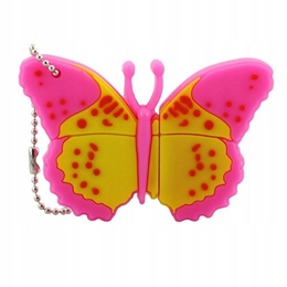 Оригинальная подарочная флешка Present ANIMAL06 128GB Pink (бабочка)