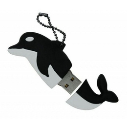 Оригинальная подарочная флешка Present ANIMAL65 16GB Black (дельфин)