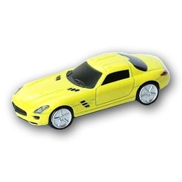 Оригинальная подарочная флешка Present CAR18 128GB Yellow (Спортивный автомобиль)