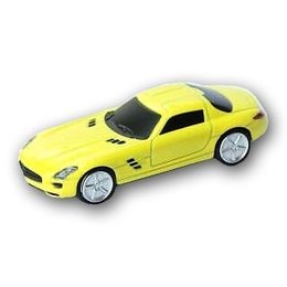 Оригинальная подарочная флешка Present CAR18 16GB Yellow (Спортивный автомобиль)