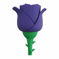 Оригинальная подарочная флешка Present FLW17 128GB Violet (фиолетовая роза на стебле)