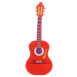Оригинальная подарочная флешка Present GTR10 128GB Red (флешка-гитара красная)