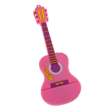 Оригинальная подарочная флешка Present GTR10 16GB Pink (флешка-гитара розовая)