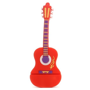 Оригинальная подарочная флешка Present GTR10 16GB Red (флешка-гитара красная)