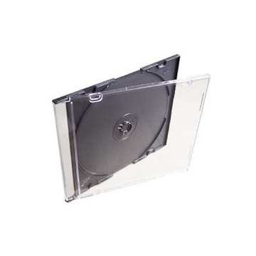 Бокс для дисков CD/DVD Black (slim, 200шт)