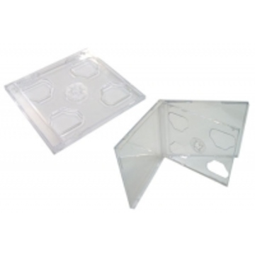 Бокс для дисков CD/DVD Transparent (двойной, 200шт)