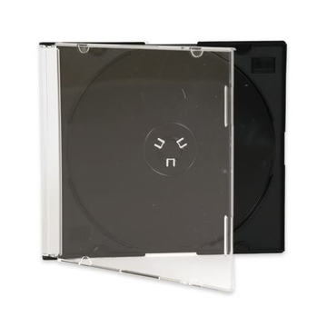 Бокс для дисков CD/DVD Black (200шт)