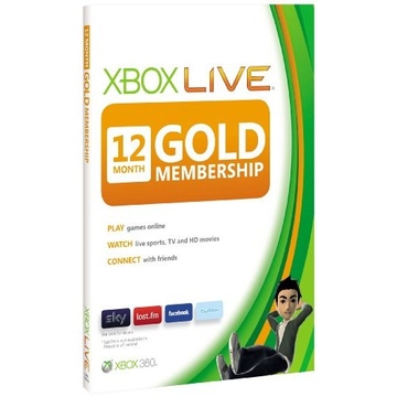 Карта Microsoft Live Gold (для Xbox 360, подписка на 12 месяцев, 52M-00149)