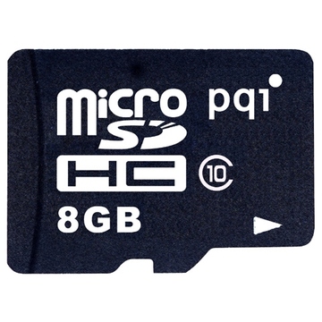  MicroSDHC 08Гб PQI Класс 10 (адаптер)