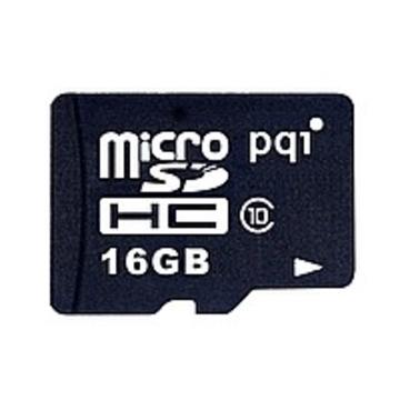  MicroSDHC 16Гб PQI Класс 10 (адаптер)