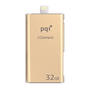 Флешка USB 3.0 PQI iConnect 32Гб Gold