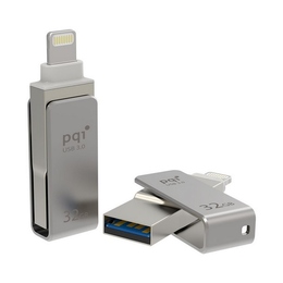 Флешка USB 3.0 PQI iConnect Mini 32Гб Gray