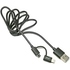 Кабель PQI i-Cable USB2.0-Lightning-microUSB Du-Plug Black 