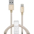 Кабель PQI i-Cable USB2.0-Lightning Mesh Melallic Gold 