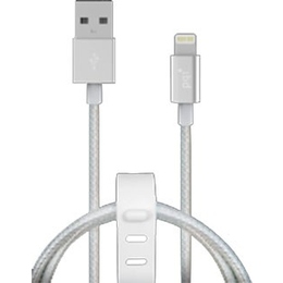 Кабель PQI i-Cable Mesh USB2.0-Lightning Silver (1м)