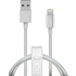Кабель PQI i-Cable Mesh USB2.0-Lightning Silver 