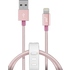 Кабель PQI i-Cable Mesh USB2.0-Lightning Rose Gold 