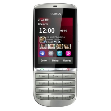 Nokia Asha 300 Silver White