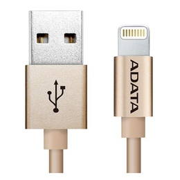 Кабель A-DATA Lightning-USB Gold (USB, Lightning, металлический, 1м)