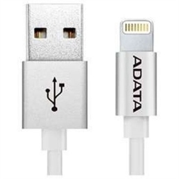 Кабель A-DATA Lightning-USB Alum Silver (USB, Lightning, металлический, 1м)