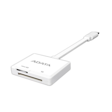 Картридер A-Data MicroSD/SD Lightning White (для iPhone/iPad)