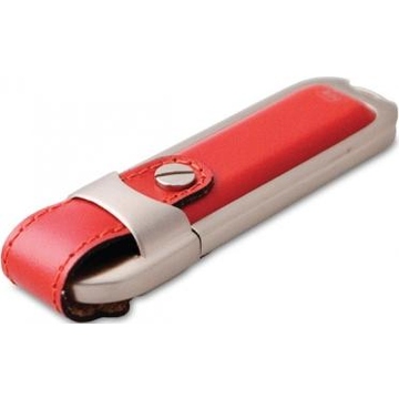 USB флешка под нанесение логотипа Apexto U503B 4Гб Red (металл+кожа, без блистера)