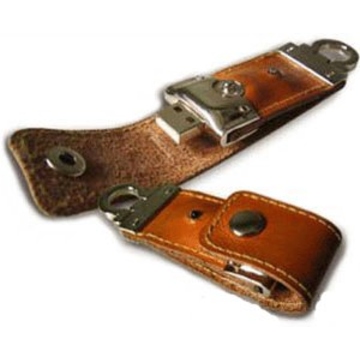 Флешка под нанесение Apexto U503C 2 ГбBrown (кожа, гладкая, без блистера)