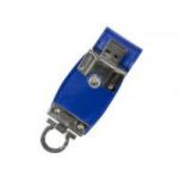 USB флешка под нанесение логотипа Apexto U503C 4Гб Blue (кожа, без блистера)