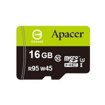  MicroSDHC 16Гб Apacer Класс 10 UHS-I U3 (адаптер)