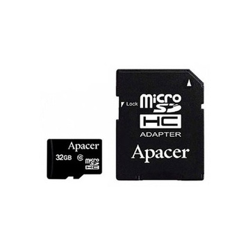  MicroSDHC 32Гб Apacer Класс 10 (адаптер)