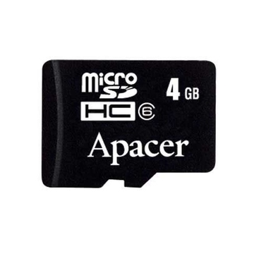  MicroSDHC 04Гб Apacer Класс 6 (без адаптера)