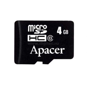  MicroSDHC 04Гб Apacer Класс 4 (без адаптера)