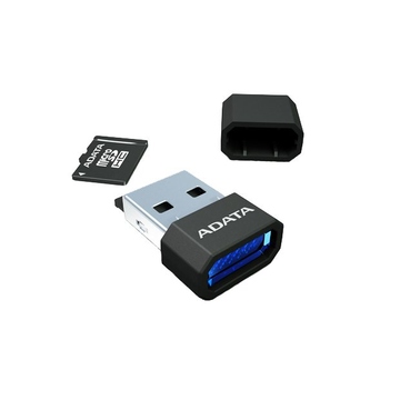  MicroSD 02Гб A-Data Blue (microReader V3 BKBL)