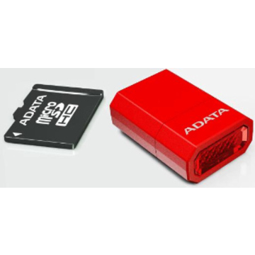  MicroSD 02Гб A-Data Red (microReader V3 RDRD)