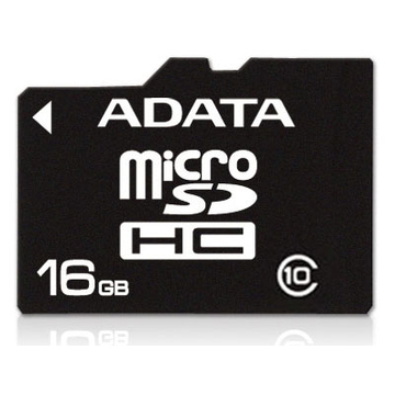  MicroSDHC 16Гб A-Data Класс 10 (без адаптера)